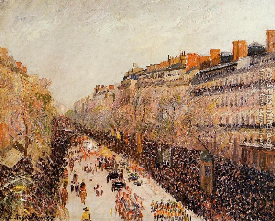Camille Pissarro : Mardi-Gras on the Boulevards